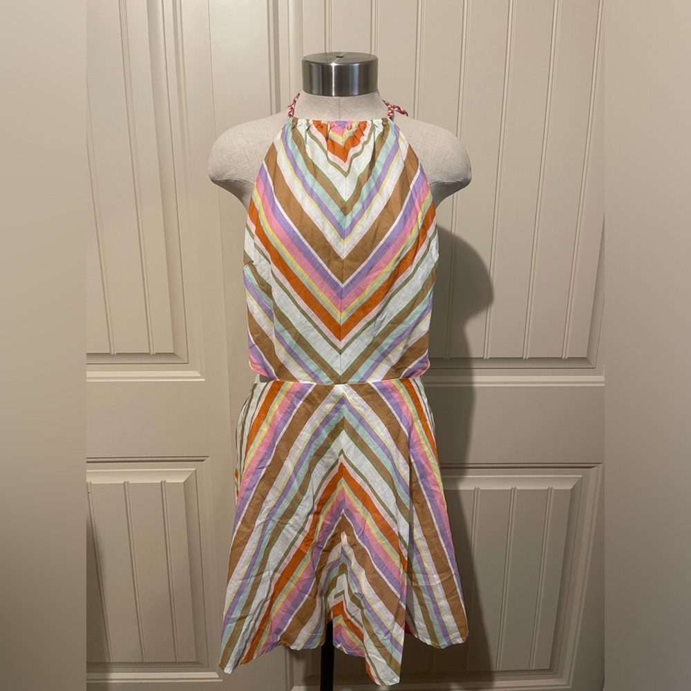 Anthropologie Striped Halter‎ Dress